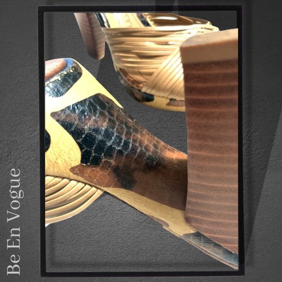 Jessica Bennet Animal Print Mule Sandals - Picture 3 of 3